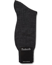 Мужские темно-серые шерстяные носки от Pantherella