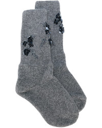 Женские темно-серые шерстяные носки от No.21