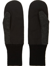 Мужские темно-серые шерстяные перчатки от Y-3