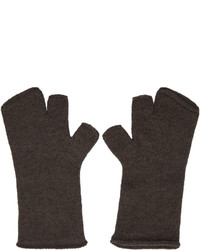 Мужские темно-серые шерстяные перчатки от Attachment