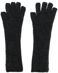 Мужские темно-серые шерстяные перчатки от Isabel Benenato