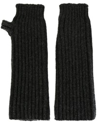 Мужские темно-серые шерстяные перчатки от Marni