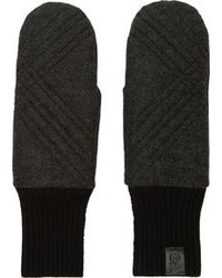Мужские темно-серые шерстяные перчатки от Y-3