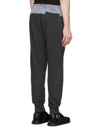 Мужские темно-серые шерстяные спортивные штаны от Kolor