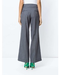 Темно-серые широкие брюки от Alcaçuz