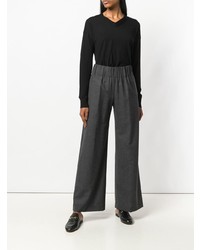 Темно-серые широкие брюки от Aspesi