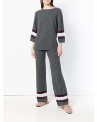 Темно-серые широкие брюки от Lorena Antoniazzi