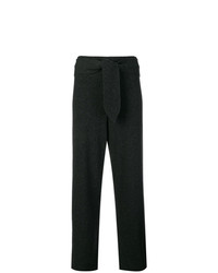 Темно-серые широкие брюки от Nanushka