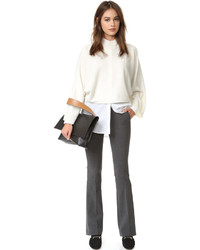 Темно-серые широкие брюки от Joseph