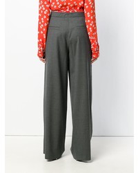 Темно-серые широкие брюки от Odeeh