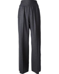 Темно-серые широкие брюки от Valentino