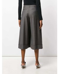 Темно-серые широкие брюки от Jil Sander Navy