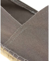 Мужские темно-серые эспадрильи от Asos