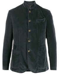 Мужской темно-серый бархатный пиджак от Eleventy