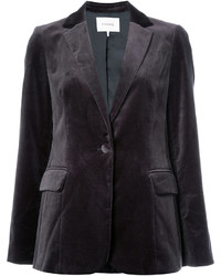 Женский темно-серый бархатный пиджак от Frame