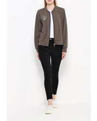 Женский темно-серый бомбер от Aurora Firenze