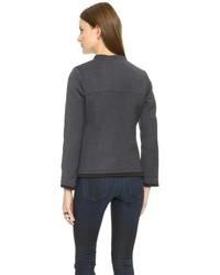 Женский темно-серый бомбер