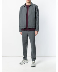 Мужской темно-серый бомбер от Wood Wood