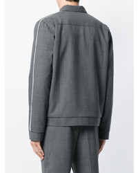 Мужской темно-серый бомбер от Wood Wood