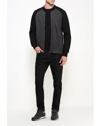 Мужской темно-серый бомбер от Brave Soul