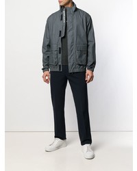 Мужской темно-серый бомбер от Woolrich