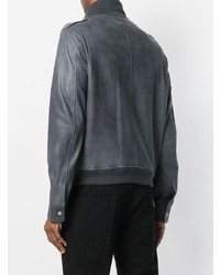 Мужской темно-серый бомбер от Just Cavalli