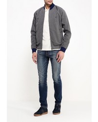 Мужской темно-серый бомбер от Fred Perry