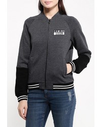 Женский темно-серый бомбер от Jennyfer