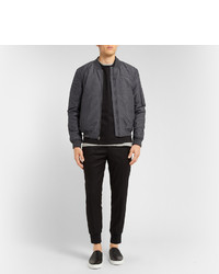 Мужской темно-серый бомбер от Alexander Wang
