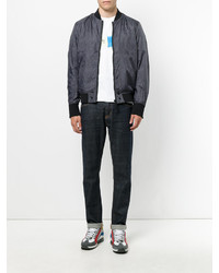 Мужской темно-серый бомбер от Diesel