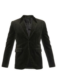 Темно-серый вельветовый пиджак