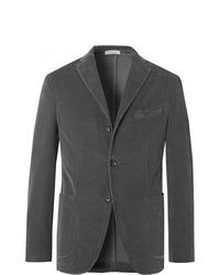Мужской темно-серый вельветовый пиджак от Boglioli