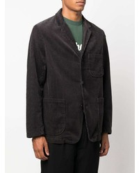 Мужской темно-серый вельветовый пиджак от Universal Works