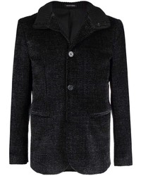 Мужской темно-серый вельветовый пиджак от Emporio Armani