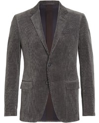 Мужской темно-серый вельветовый пиджак от Ermenegildo Zegna