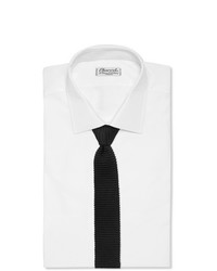 Мужской темно-серый вязаный галстук от Canali