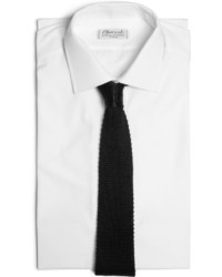 Мужской темно-серый вязаный галстук от Brioni