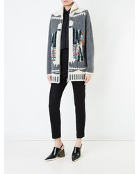 Женский темно-серый вязаный кардиган от Coohem