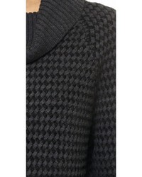 Темно-серый вязаный короткий свитер от Alice + Olivia