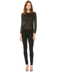 Темно-серый вязаный короткий свитер от philosophy