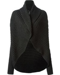 Женский темно-серый вязаный открытый кардиган от Ralph Lauren