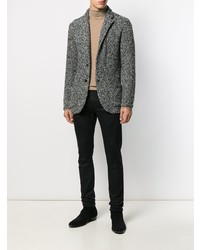 Мужской темно-серый вязаный пиджак от Lardini