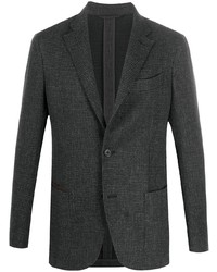 Мужской темно-серый вязаный пиджак от Ermenegildo Zegna