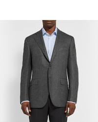 Мужской темно-серый вязаный пиджак от Canali