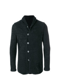 Мужской темно-серый вязаный пиджак от Label Under Construction