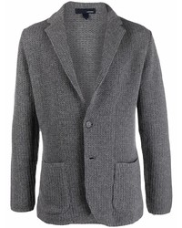 Мужской темно-серый вязаный пиджак от Lardini