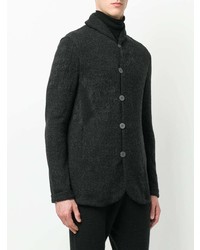 Мужской темно-серый вязаный пиджак от Label Under Construction