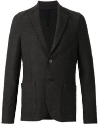 Мужской темно-серый вязаный пиджак