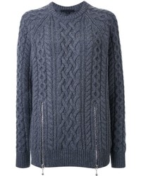 Женский темно-серый вязаный свитер от Alexander Wang