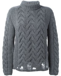 Женский темно-серый вязаный свитер от ARIES